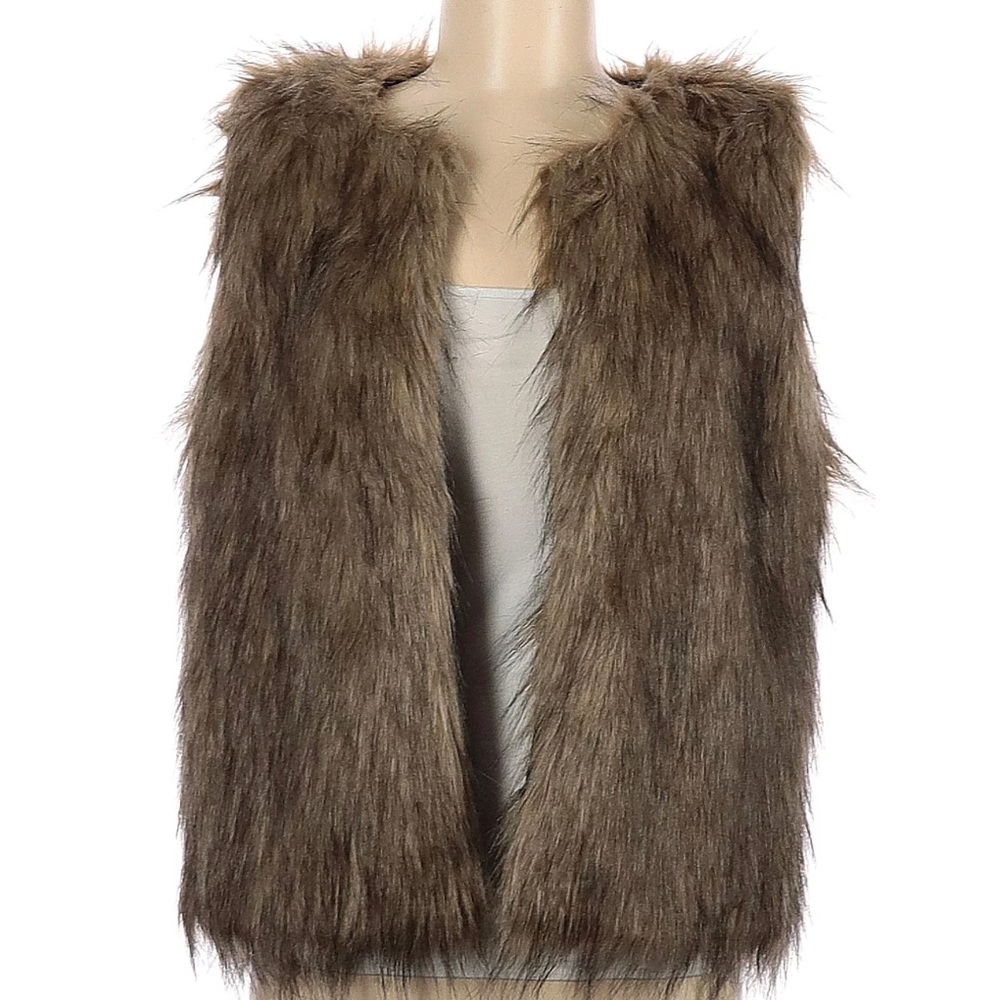 Faux fur vest NWT